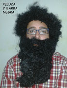 Ref 2982N / 9.95 € / Barba y peluca negra